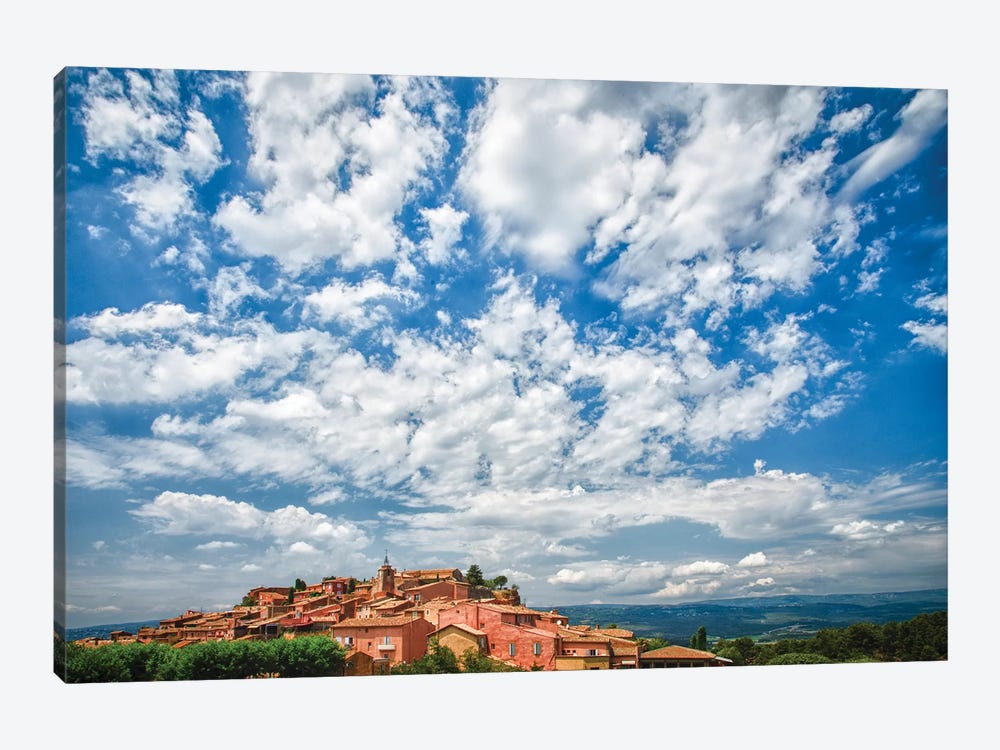 France, Provence, Roussillon, village view by George Theodore 1-piece Canvas Wall Art
