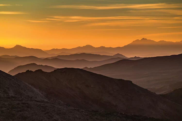 USA, California, Death Valley National Park, mountain ridges