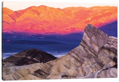 USA, California. Death Valley National Park, Zabriskie Point  Canvas Art Print - Death Valley National Park Art