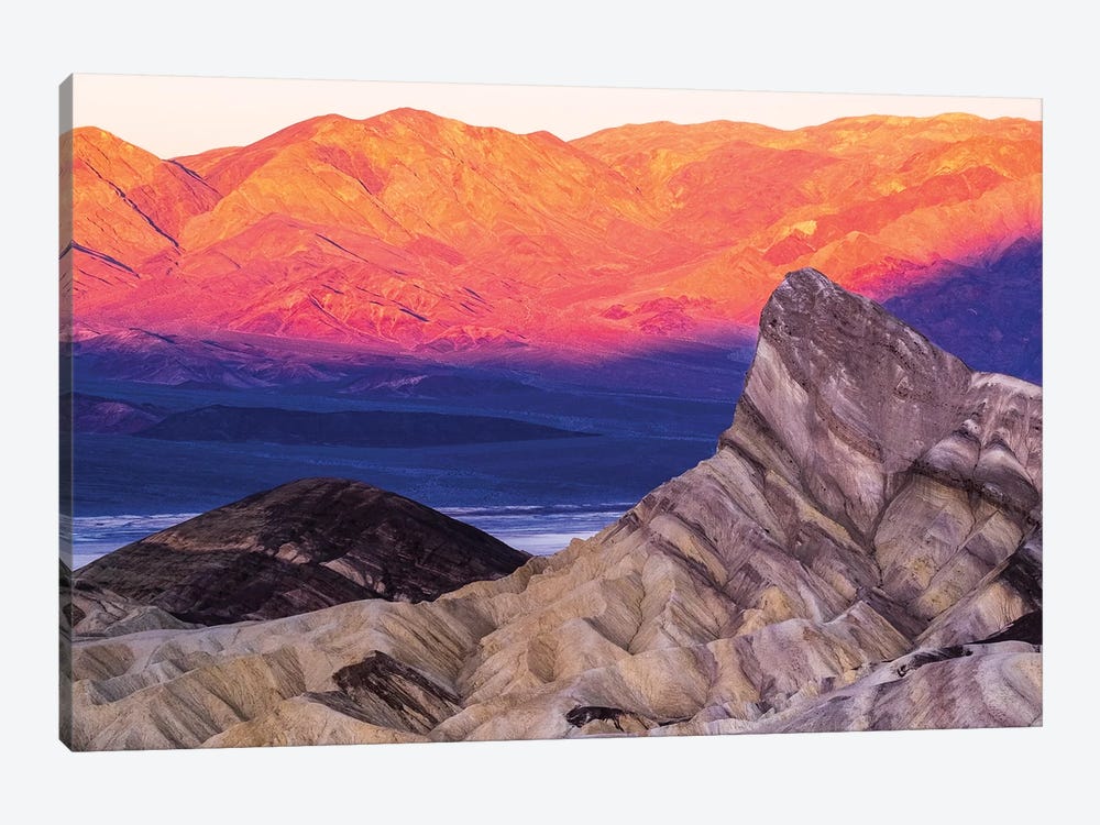 USA, California. Death Valley National Park, Zabriskie Point  by George Theodore 1-piece Canvas Art