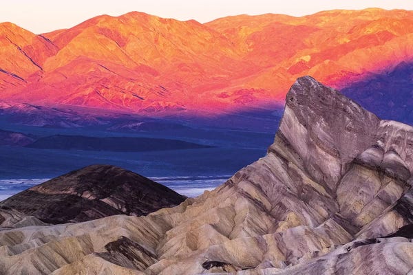 George Theodore: USA, California. Death Valley National Park, Zabriskie Point  by George Theodore