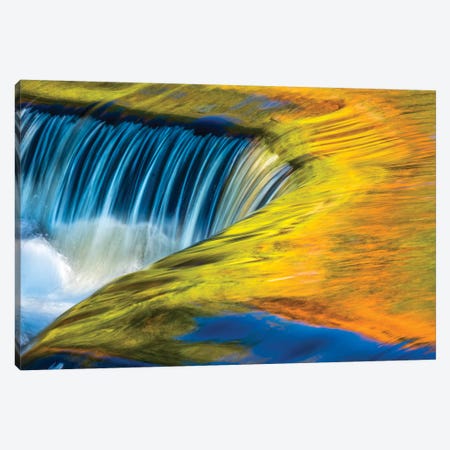 USA, Michigan, waterfall, abstract Canvas Print #GTH22} by George Theodore Canvas Print