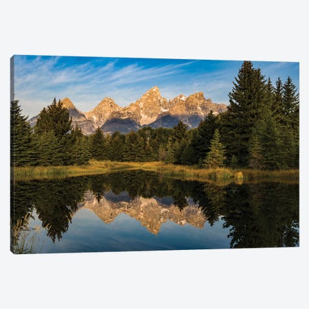 USA, Wyoming, Grand Teton National Park, reflections Canvas Print #GTH27} by George Theodore Canvas Wall Art
