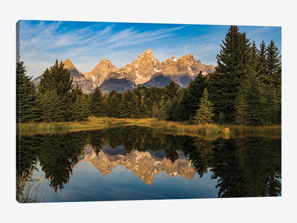 USA, Wyoming, Grand Teton National Park, reflections by George Theodore 1-piece Art Print