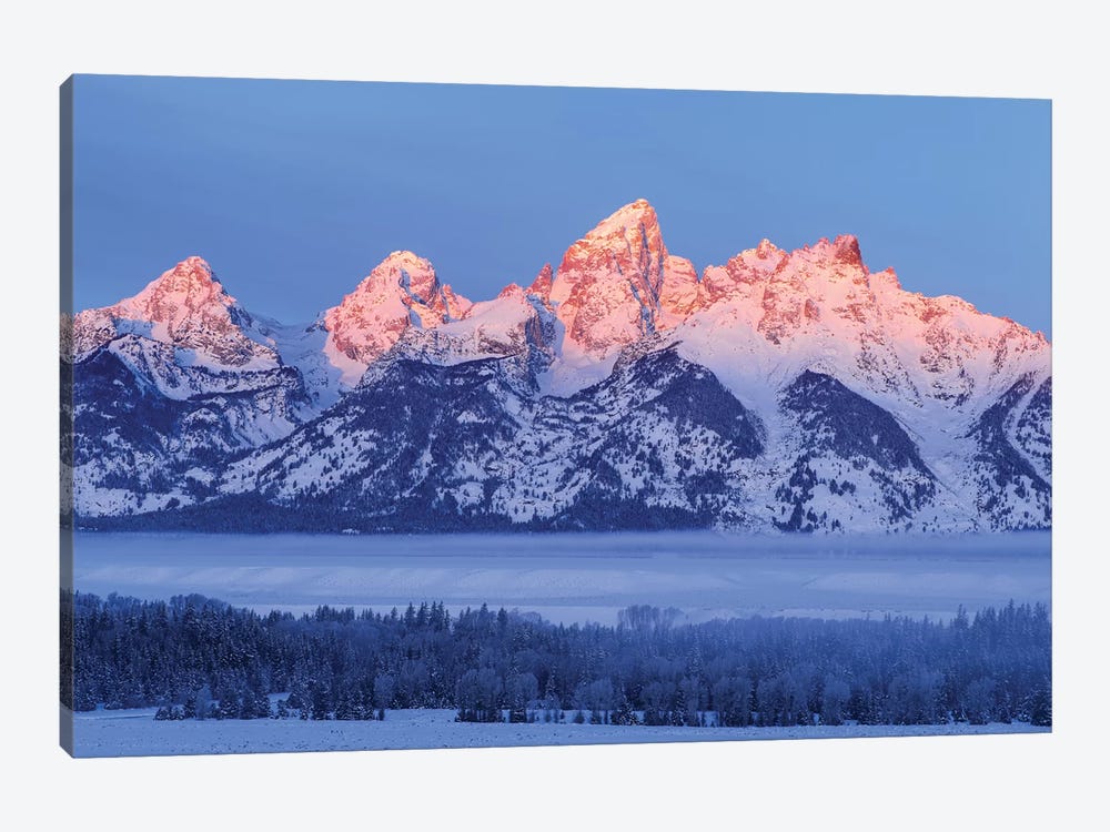 USA, Wyoming. Grand Teton National Park, winter landscape I 1-piece Art Print