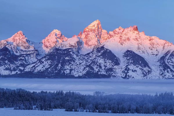 Winter Landscape I USA, Wyoming. Grand Teton National Park.