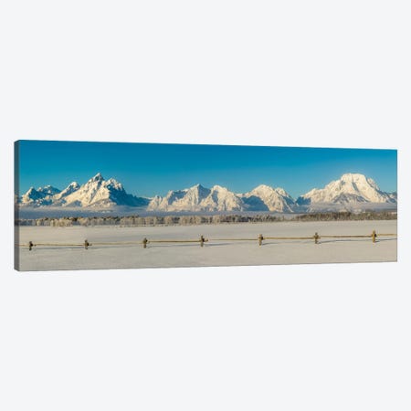 USA, Wyoming. Grand Teton National Park, winter landscape II Canvas Print #GTH30} by George Theodore Canvas Artwork