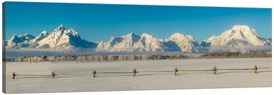USA, Wyoming. Grand Teton National Park, winter landscape II Canvas Art Print - Wyoming