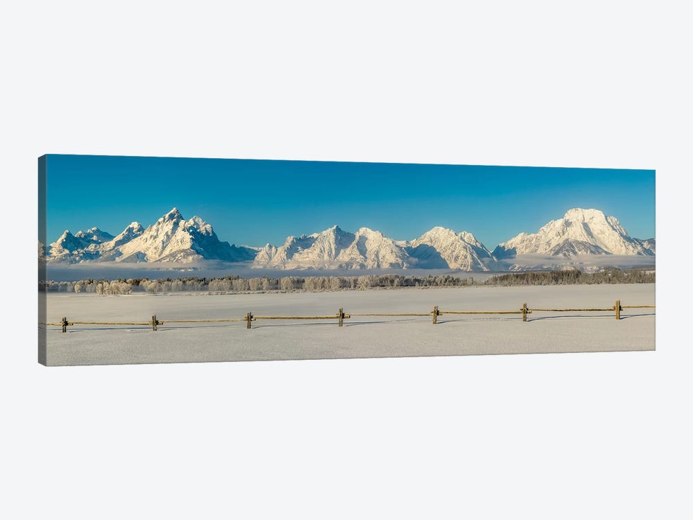 USA, Wyoming. Grand Teton National Park, winter landscape II 1-piece Canvas Art Print