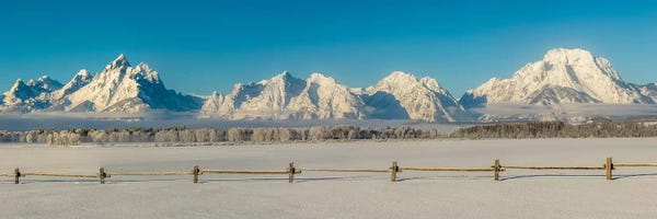Wyoming: Winter Landscape II. USA, Wyoming. Grand Teton National Park. by George Theodore