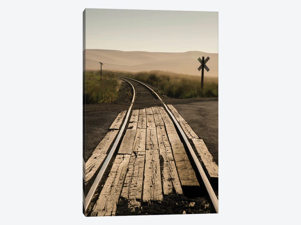 USA, Washington State, Palouse, Railroad, tracks by George Theodore 1-piece Canvas Wall Art