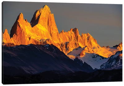 Argentina, Patagonia. El Chalten, Fitz Roy Canvas Art Print