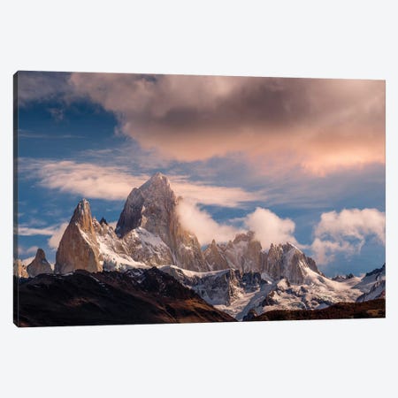 Argentina, Patagonia. Fitz Roy Canvas Print #GTH42} by George Theodore Canvas Art Print