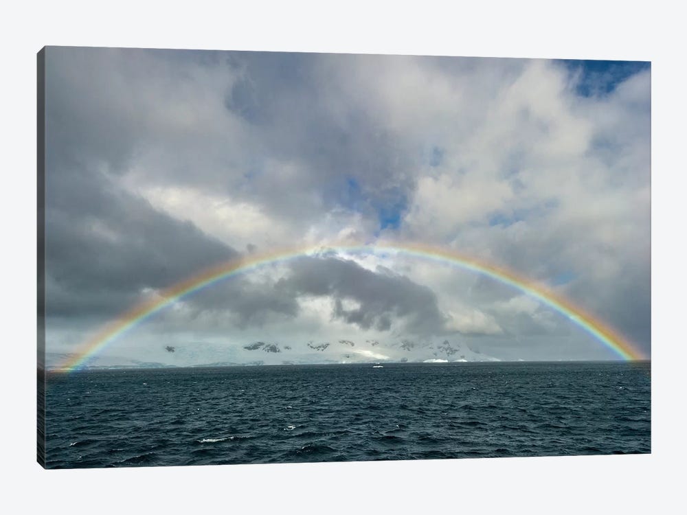 Antarctica, full rainbow, Gerlach Strait by George Theodore 1-piece Art Print