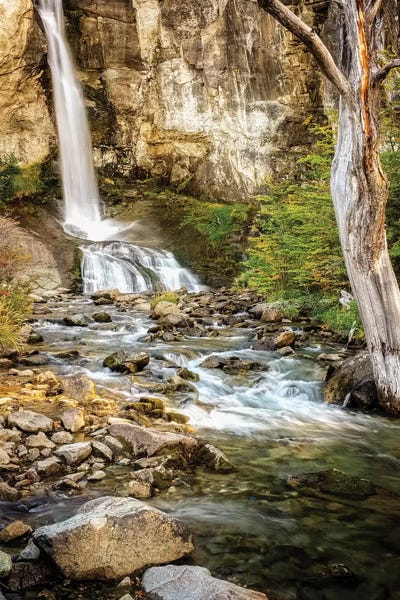 Patagonia: Argentina, El Chalten, Patagonia, Los Glaciares, waterfall by George Theodore