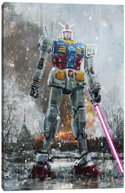 Gundam Giardini Reali Canvas Art Print - Limited Edition Movie & TV Art