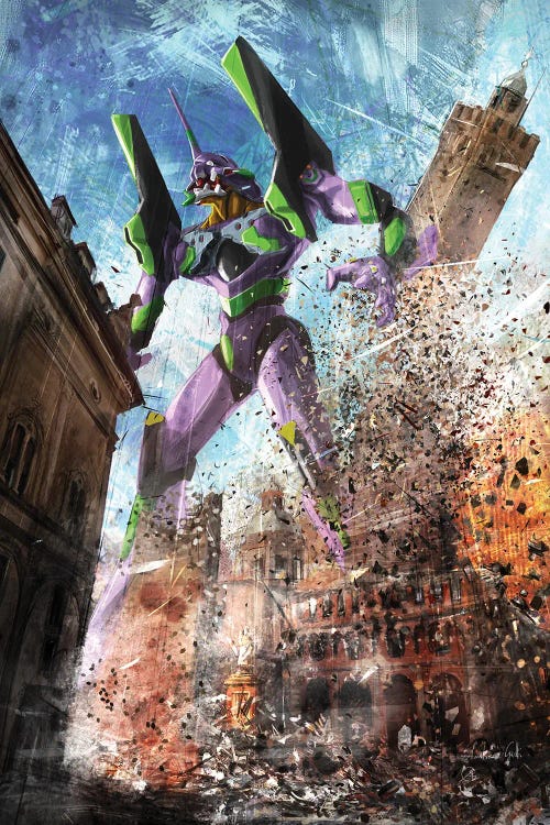EVA-01 Towers Green by Andrea Gatti wall art