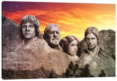Rushmore Light Force Canvas Art Print - Limited Edition Art