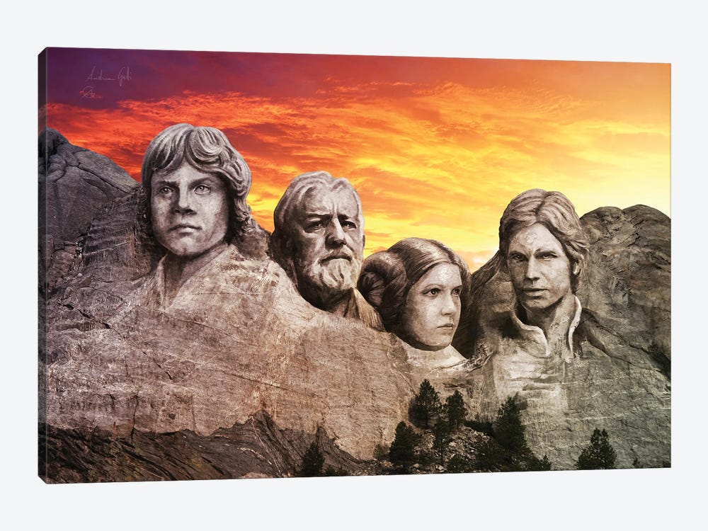 Rushmore Light Force by Andrea Gatti 1-piece Canvas Wall Art