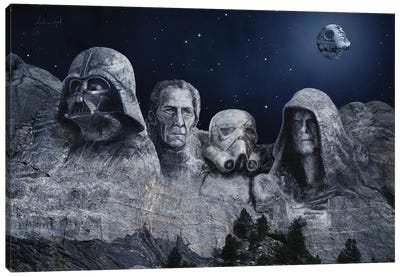 Rushmore Dark Force Canvas Art Print - Darth Vader