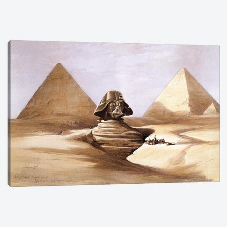 Pyramids And Darth Sphinx I Canvas Print #GTI24} by Andrea Gatti Art Print