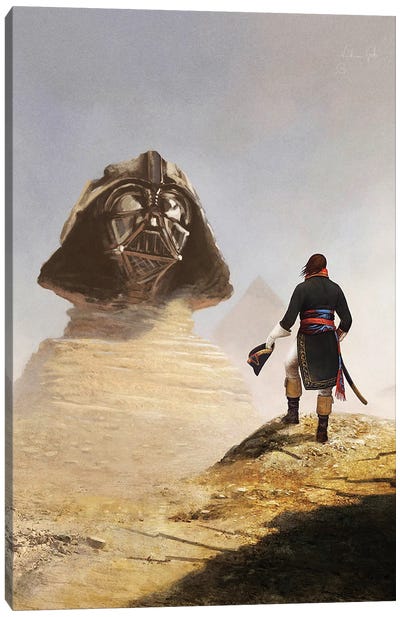 Bonaparte And Darth Sphinx III Canvas Art Print - Darth Vader