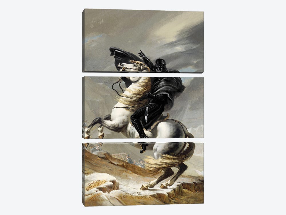 Darth Napoleon by Andrea Gatti 3-piece Canvas Art Print