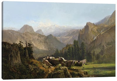 Yosemite Valley Zaku Canvas Art Print - Andrea Gatti