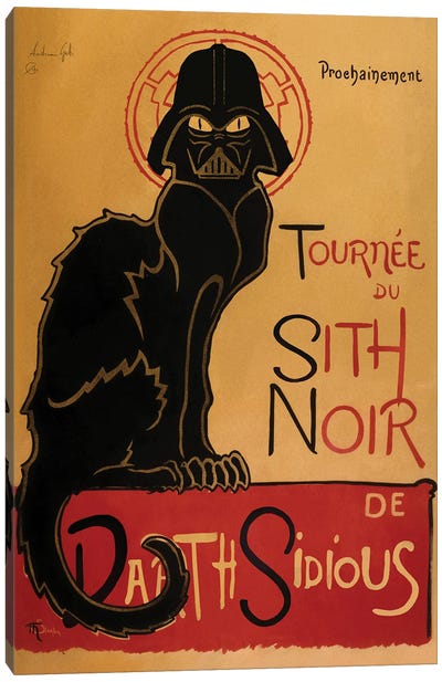 Sith Noir De Paris Canvas Art Print - Limited Edition Art