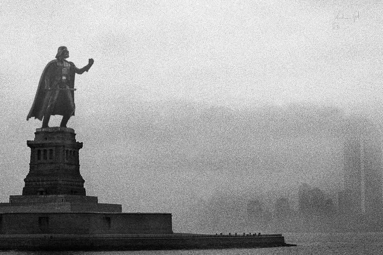 Statue Of Liberty Vader by Andrea Gatti wall art