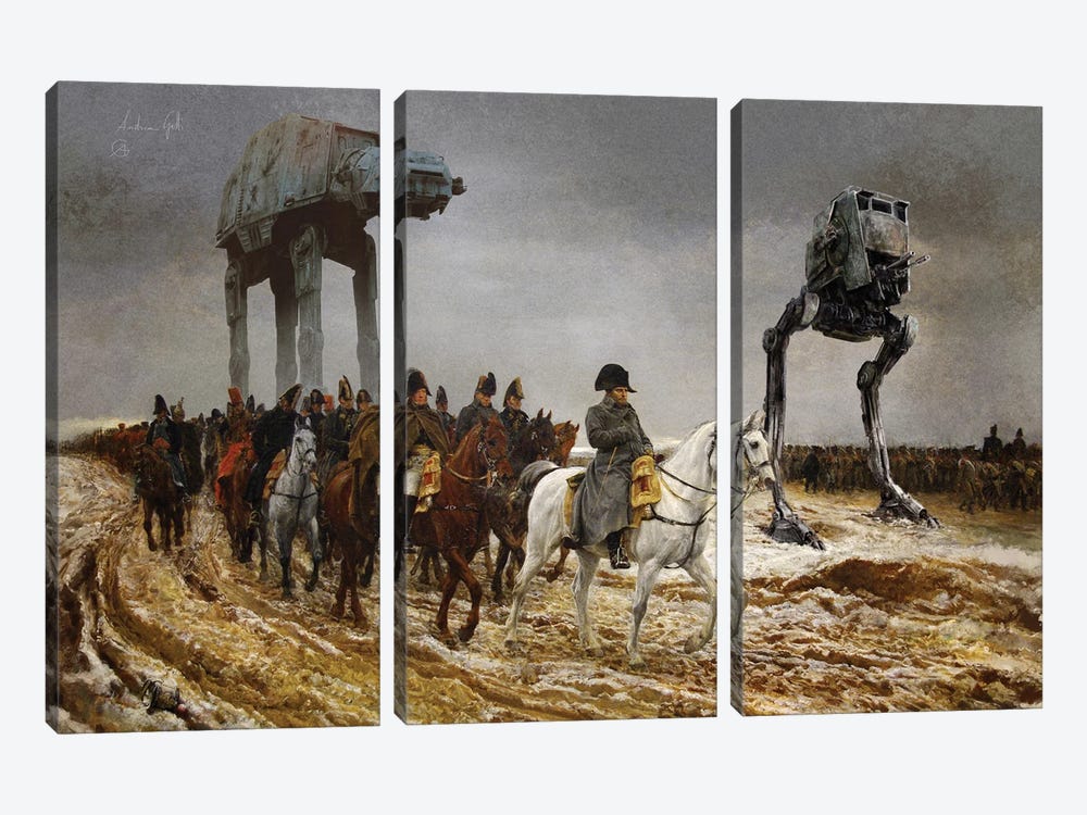 The Empire Retreats Back by Andrea Gatti 3-piece Canvas Artwork
