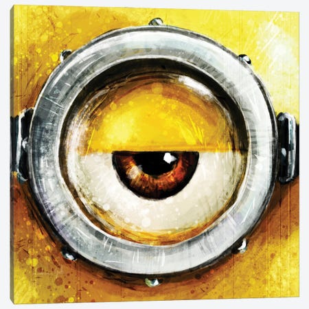 Minion Eye Center Canvas Print #GTI3} by Andrea Gatti Canvas Print
