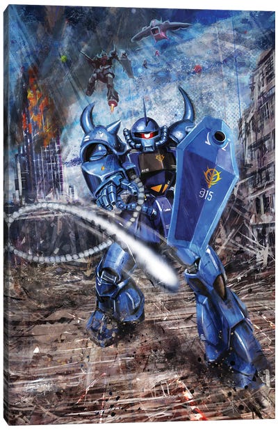 Gouf Lingotto Canvas Art Print - Gundam