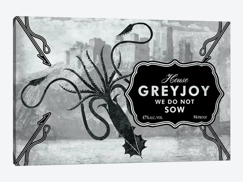 Greyjoy Rum by 5by5collective 1-piece Canvas Art Print