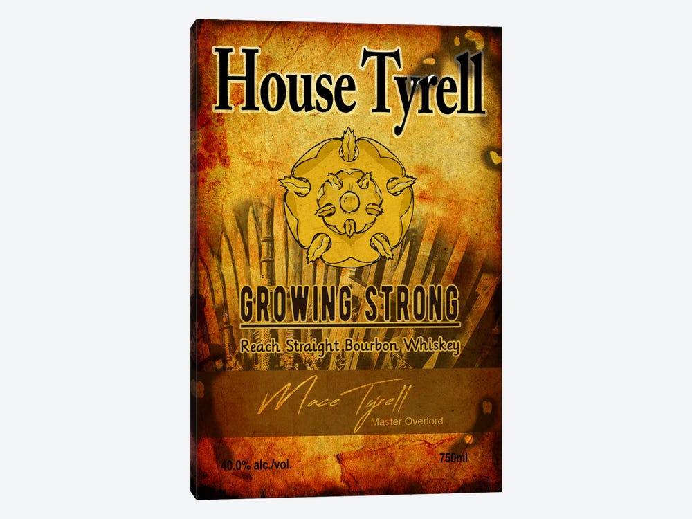 House Tyrell Bourbon by 5by5collective 1-piece Canvas Art