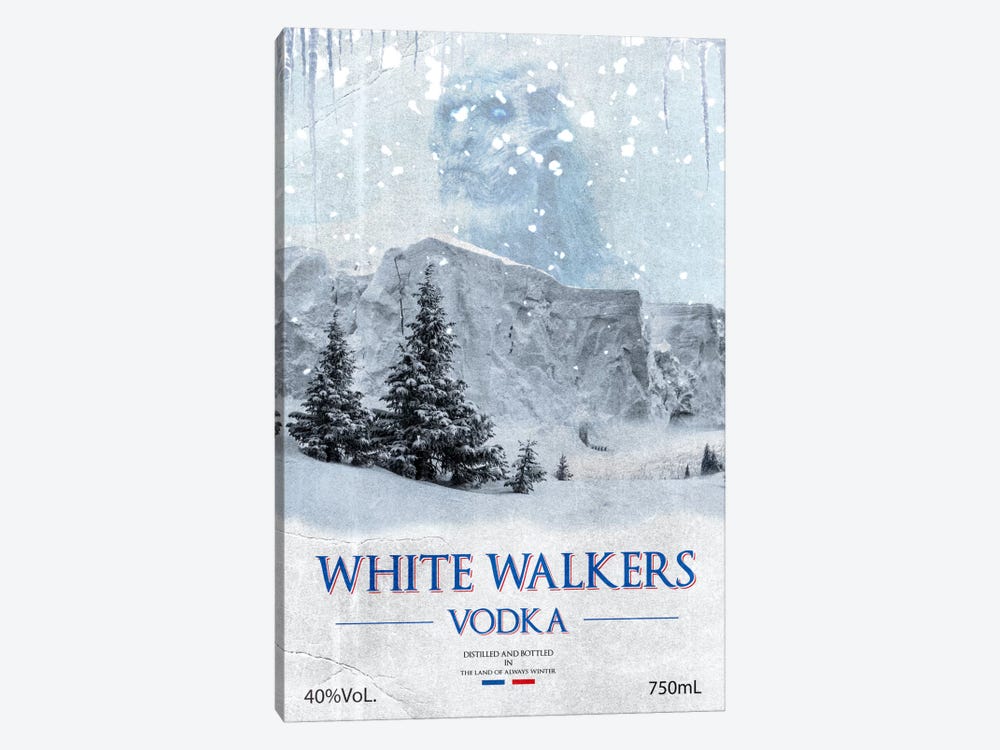 White Walker Vodka by 5by5collective 1-piece Canvas Print