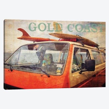 Gold Coast Surf Bus Canvas Print #GTS10} by Graffi*Tee Studios Canvas Print