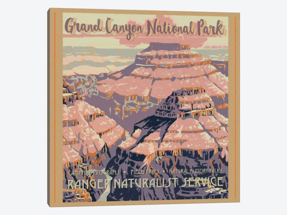 Grand Canyon National Park by Graffi*Tee Studios 1-piece Canvas Print