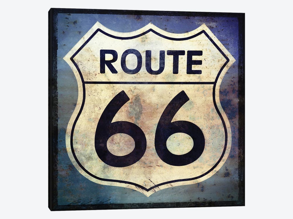 Route 66 Sign by Graffi*Tee Studios 1-piece Art Print