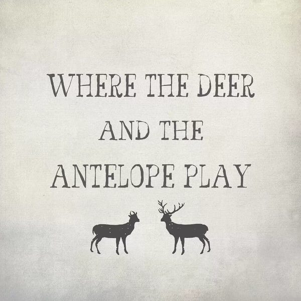 Graffi*Tee Studios: Where The Deer & Antelope by Graffi*Tee Studios
