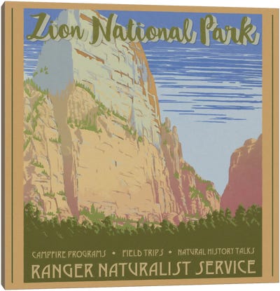 Zion National Park Canvas Art Print - Graffi*Tee Studios