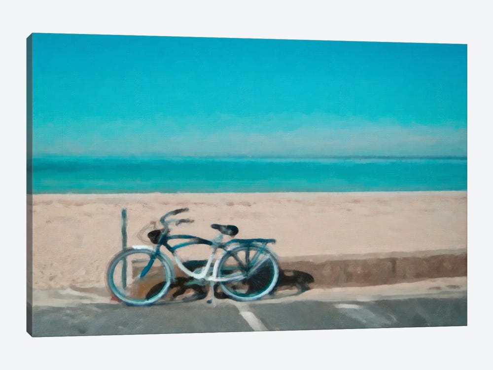 Bike to The Beach by Graffi*Tee Studios 1-piece Canvas Artwork