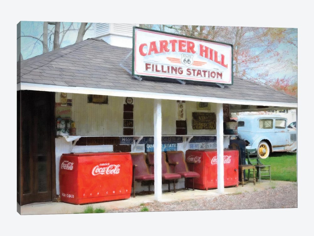 Filling Station by Graffi*Tee Studios 1-piece Canvas Print