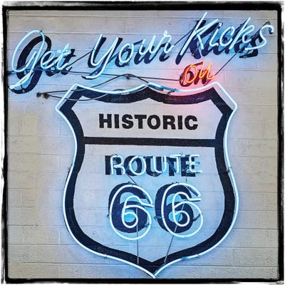 Get Your Kicks by Graffi*Tee Studios metal wall art