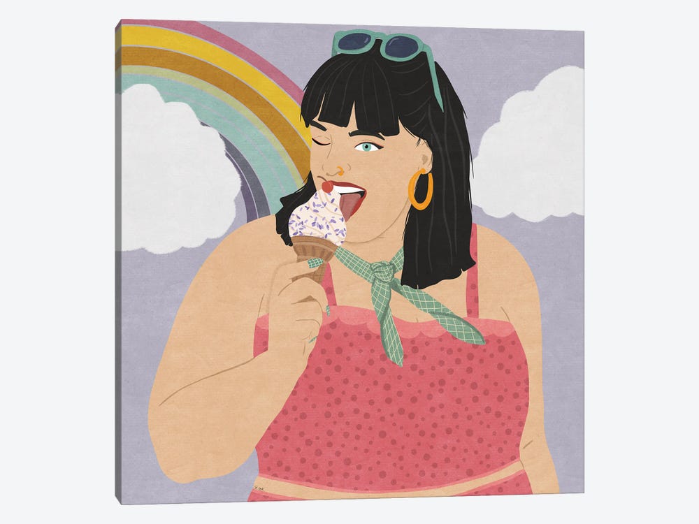 All Ice Cream And Rainbows by Sheila Gotti 1-piece Art Print
