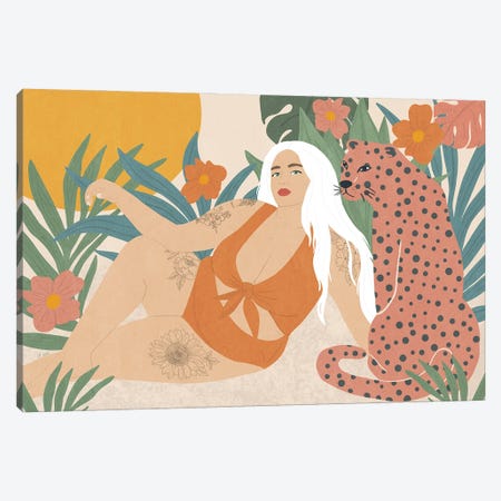 Jungle Goddess Canvas Print #GTT16} by Sheila Gotti Art Print