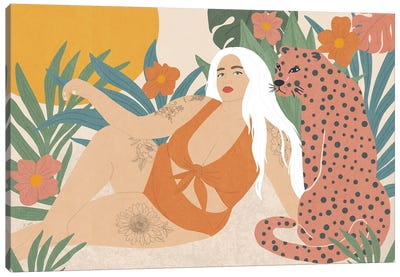 Jungle Goddess Canvas Art Print - Sheila Gotti