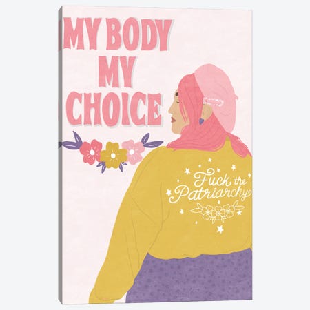 My Body My Choice Canvas Print #GTT21} by Sheila Gotti Canvas Print