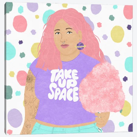 Take Up Space Canvas Print #GTT32} by Sheila Gotti Canvas Artwork