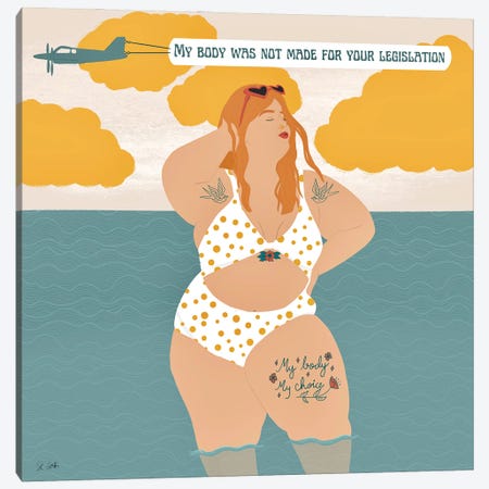 My Body Was Not Made For Your Legislation Canvas Print #GTT3} by Sheila Gotti Canvas Print